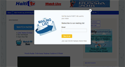 Desktop Screenshot of haititelevision.com