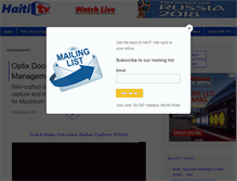 Tablet Screenshot of haititelevision.com